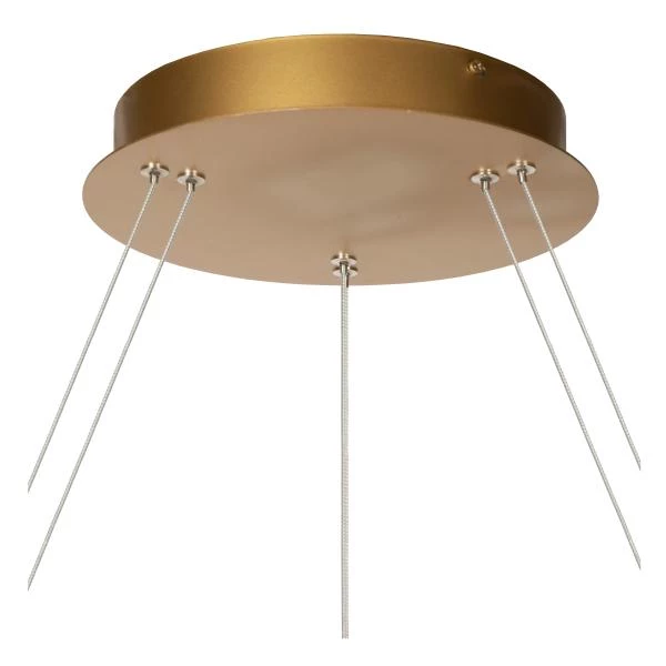 Lucide VIDAL - Pendant light - Ø 78 cm - LED Dim. - 1x92W 2700K - Matt Gold / Brass - detail 3